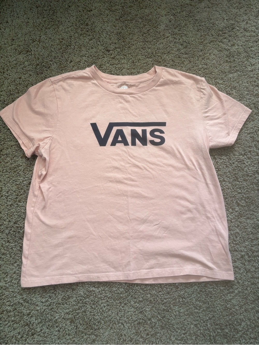 Vans Light Pink Logo Short Sleeve Tee